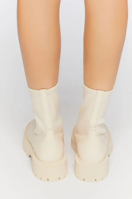 Zip-Front Faux Leather Booties