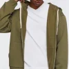 Zip-Up Drawstring Hoodie