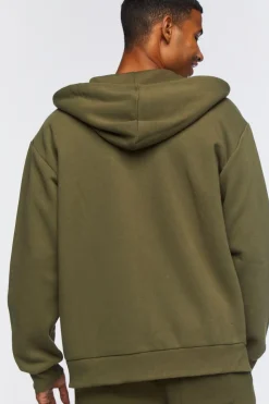 Zip-Up Drawstring Hoodie