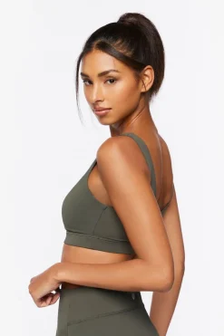 Zip-Up Longline Sports Bra