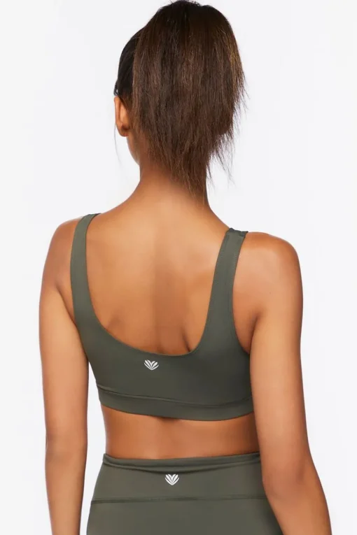 Zip-Up Longline Sports Bra