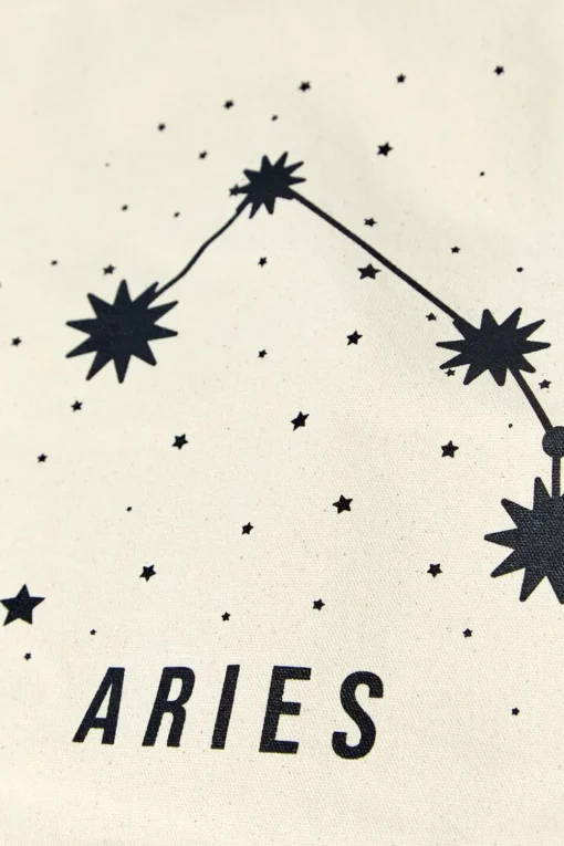 Zodiac Constellation Tote Bag
